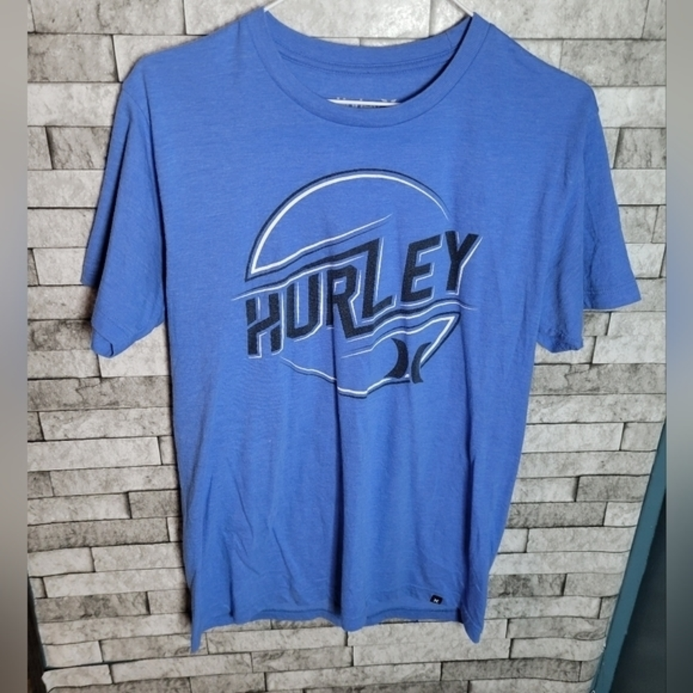 Hurley Blue Logo Tshirt Size Small